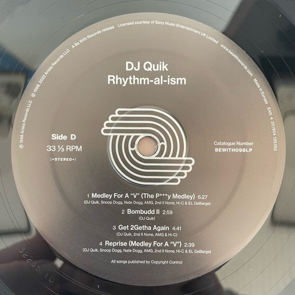 DJ Quik – Rhythm-Al-Ism (Over 70 Minutes Of Commercial-Free Music)   ,  2 LP
