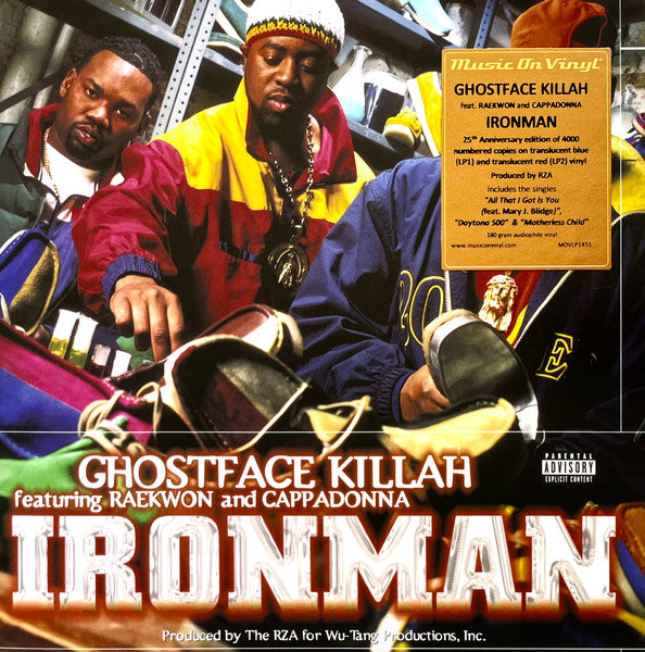 Ghostface Killah – Ironman, 2xLP,  Blue Translucent+ Red Translucent, Limited Edition, Numbered(2292), Gatefold, 180 gr.