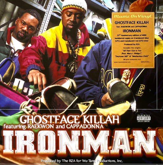 Ghostface Killah – Ironman, 2xLP,  Blue Translucent+ Red Translucent, Limited Edition, Numbered(2292), Gatefold, 180 gr.
