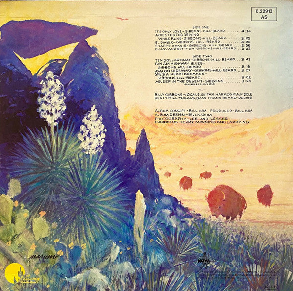 ZZ Top – Tejas    ,     Trifold