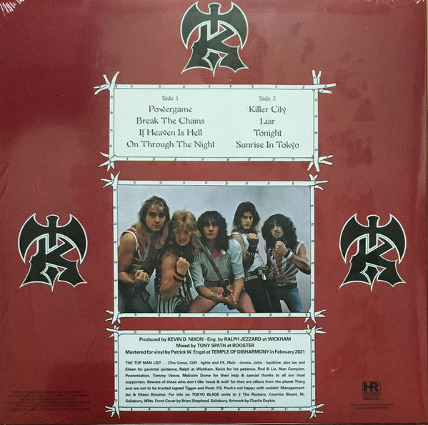 Tokyo Blade – Tokyo Blade  ,  Limited Edition, Red / White Splatter