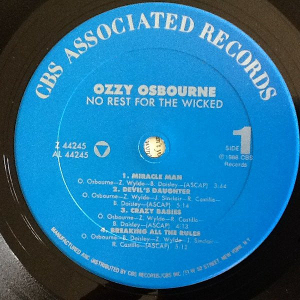 Ozzy Osbourne – No Rest For The Wicked
