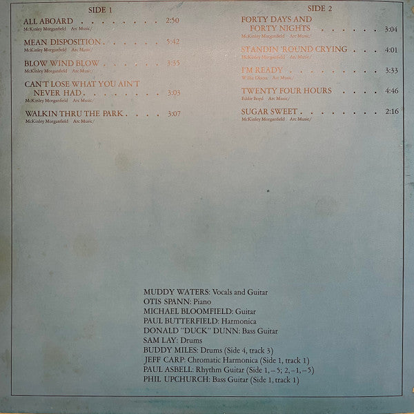 Muddy Waters / Otis Spann / Michael Bloomfield* / Paul Butterfield / Donald "Duck" Dunn / Sam Lay – Fathers And Sons    , 2LP , Gatefgold