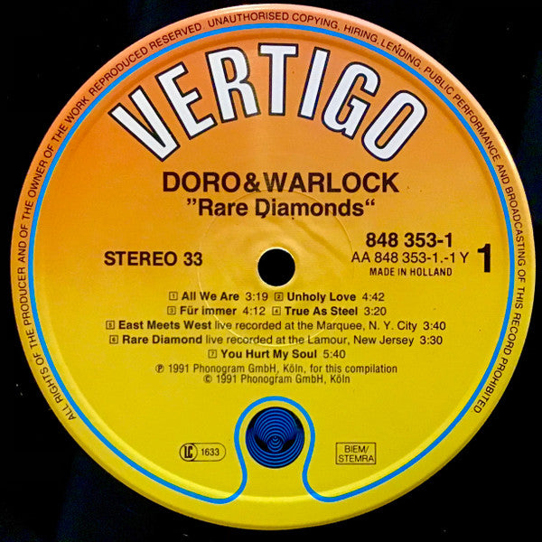 Doro & Warlock  ‎– Rare Diamonds