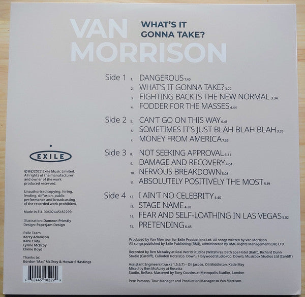 Van Morrison – What's It Gonna Take?    ,  	 2 x  LP, Gatefold, Limited Edition, Grey