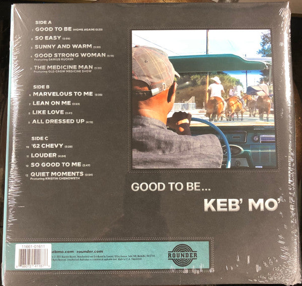 Keb' Mo' – Good To Be...  2 LP , Gatefold , Side 4 - Etched