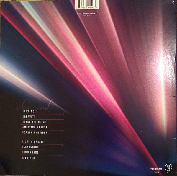 Whimsical  ‎– Melt   ,   Clear With Pink And Black Splatter vinyl