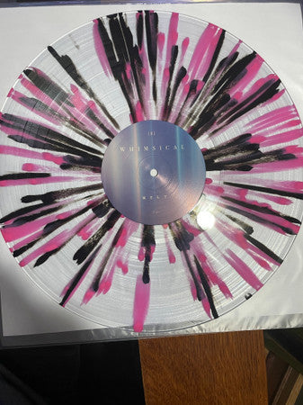 Whimsical  ‎– Melt   ,   Clear With Pink And Black Splatter vinyl