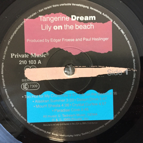 Tangerine Dream – Lily On The Beach