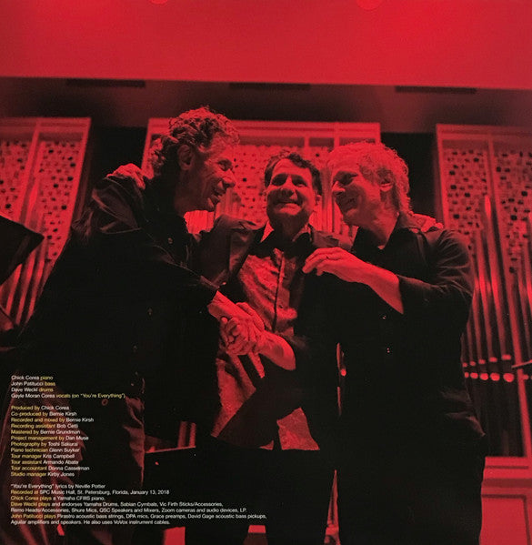 Chick Corea Akoustic Band With John Patitucci And Dave Weckl – Live   ,  3 LP , TRIFOLD cover