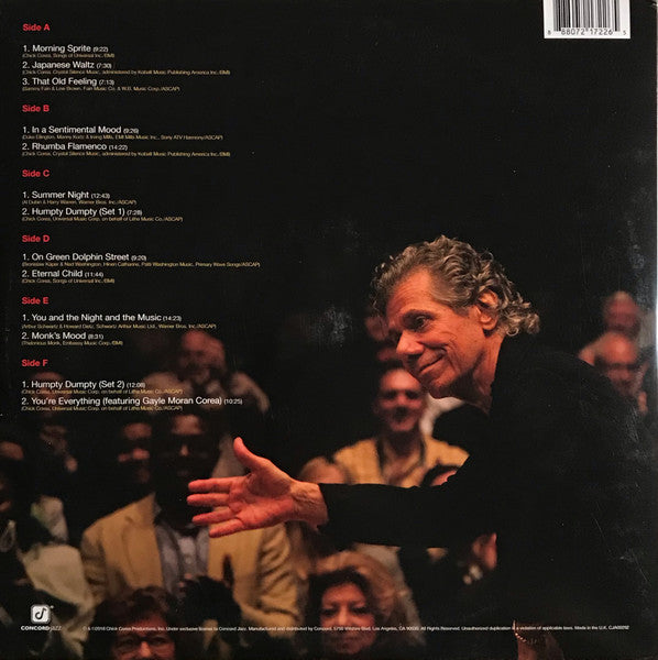 Chick Corea Akoustic Band With John Patitucci And Dave Weckl – Live   ,  3 LP , TRIFOLD cover
