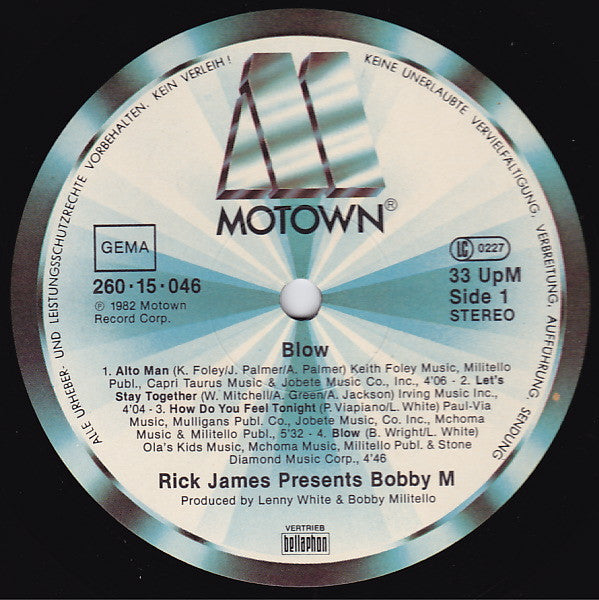 Rick James Presents Bobby M* – Blow