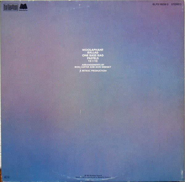 Ron Carter – Pastels, Gatefold