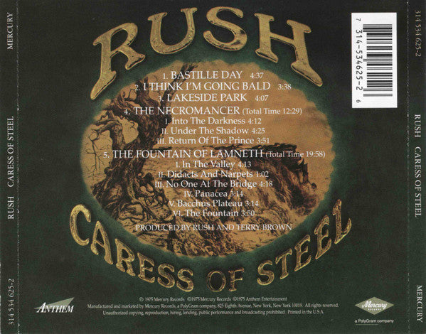 Rush – Caress Of Steel