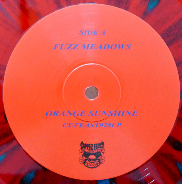 Fuzz Meadows – Orange Sunshine  ,  Limited Edition, Transparent Red With Blue Splatter [Endless Void]