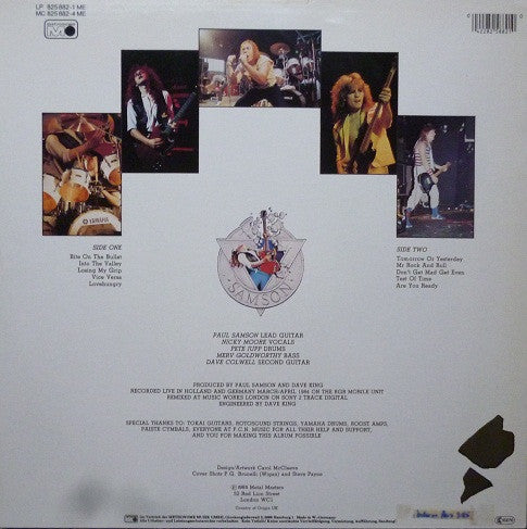 Samson  – Thank You And Goodnight... Live