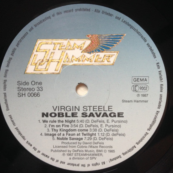 Virgin Steele ‎– Noble Savage