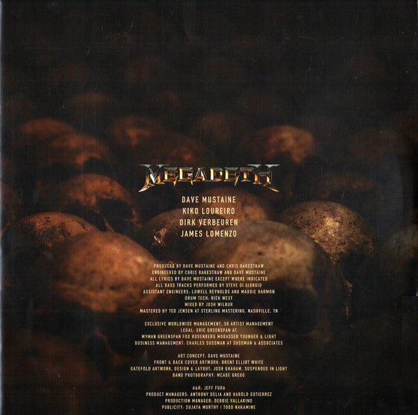 Megadeth – The Sick, The Dying... And The Dead!, 2XLP, Gatefold
