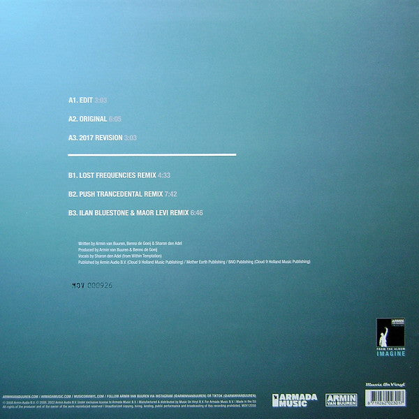 Armin van Buuren Feat. Sharon den Adel – In And Out Of Love  ,   Limited Edition, Numbered, Blue & Silver Marbled