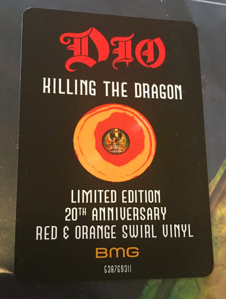 Dio– Killing The Dragon, Limited Edition, Red & Orange Swirl Vinyl, 20th Anniversary