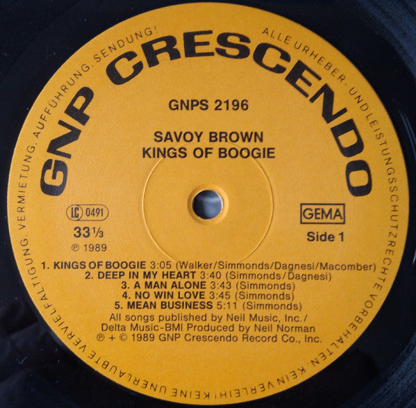 Savoy Brown ‎– Kings Of Boogie