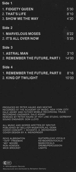 Nektar ‎– More Live Nektar In New York   ,  2LP , Gatefold