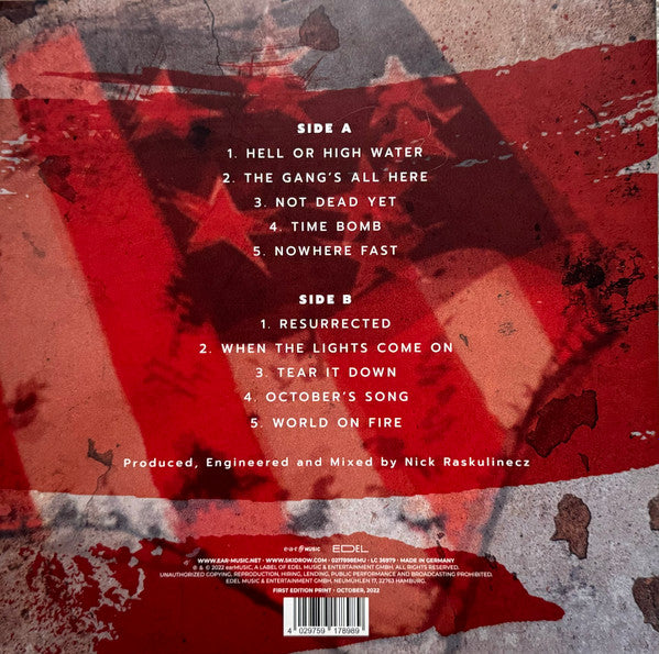 Skid Row – The Gang's All Here, Gatefold