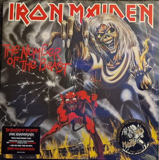 Iron Maiden – The Number Of The Beast / Beast Over Hammersmith  , 3LP , Trifold
