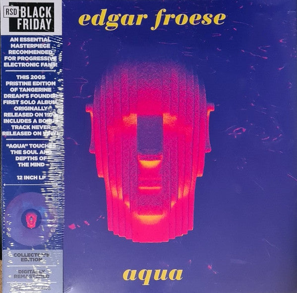 Edgar Froese – Aqua  , Record Store Day, Gatefold , Blue/Pink Swirled