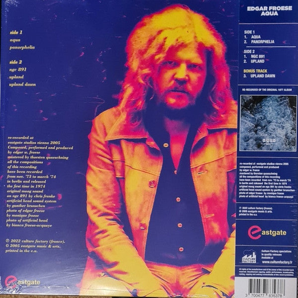 Edgar Froese – Aqua  , Record Store Day, Gatefold , Blue/Pink Swirled