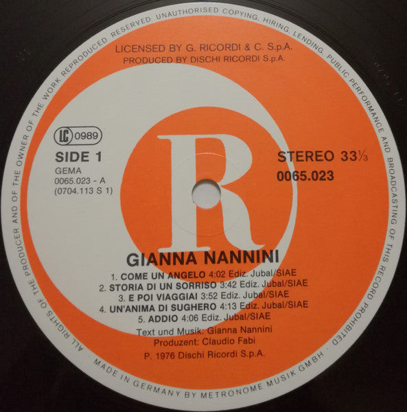 Gianna Nannini – Gianna Nannini