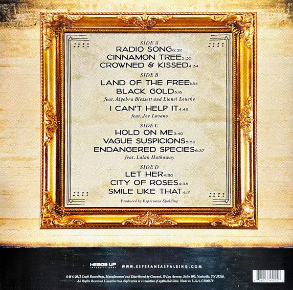 Esperanza Spalding – Radio Music Society   ,  2LP , Gatefold , 180 gram