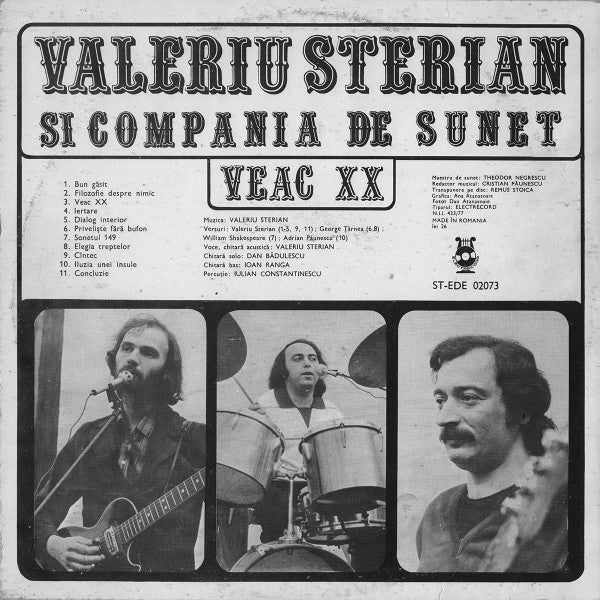 Valeriu Sterian și Compania de Sunet ‎– Veac XX