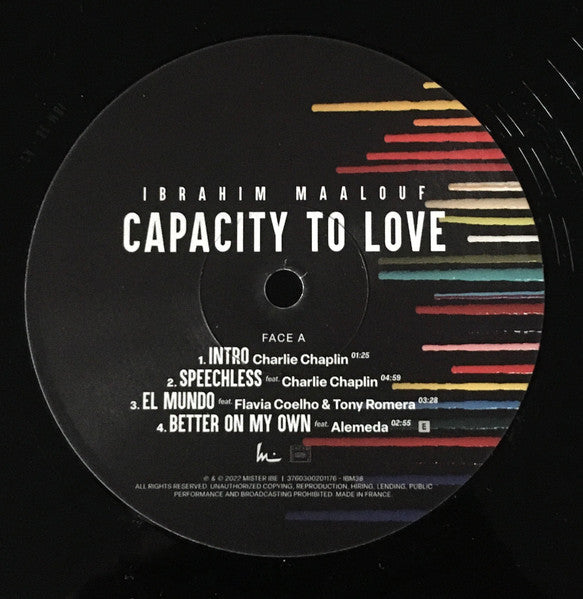 Ibrahim Maalouf – Capacity To Love  ,  2LP , GATEFOLD