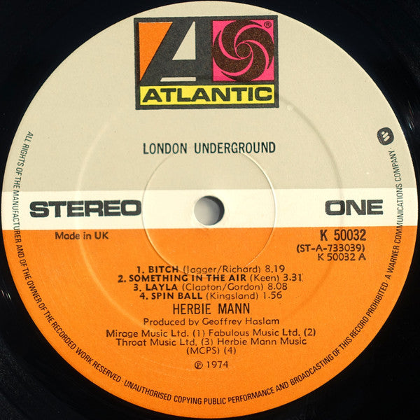 Herbie Mann – London Underground