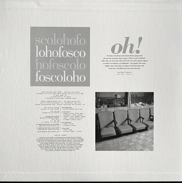 scolohofo* – Oh!, 2xLP