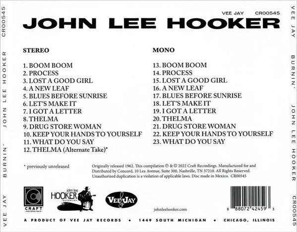 John Lee Hooker – Burnin'