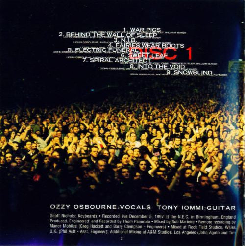 Black Sabbath – Reunion   ,  2 x CD, Limited Edition, DigiPak