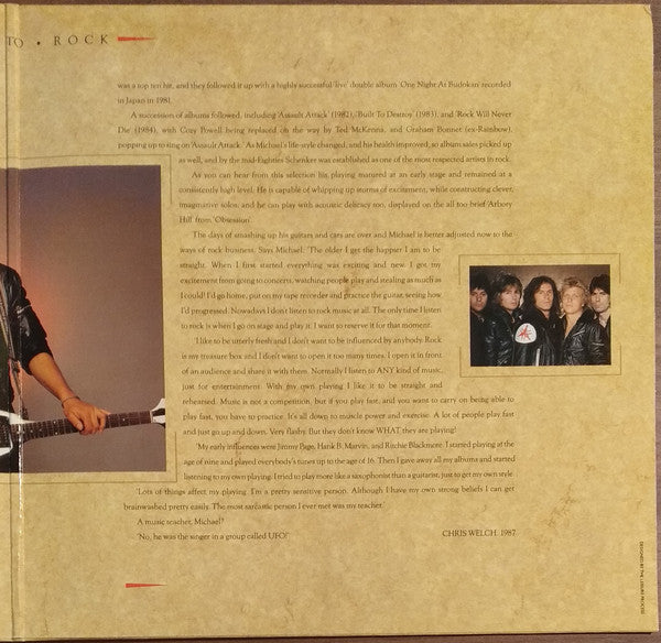 Michael Schenker ‎– Portfolio   ,  2LP , Gatefold