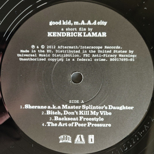 Kendrick Lamar – Good Kid, M.A.A.D City   ,  2 LP