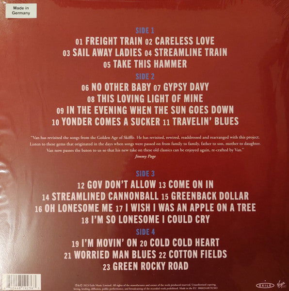 Van Morrison – Moving On Skiffle   , 2LP , Gatefold , Limited Edition,  Blue