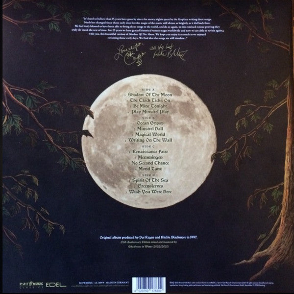 Blackmore's Night – Shadow Of The Moon, 2 x Vinyl, LP+Vinyl, 7", 45 RPM+ DVD, Limited Edition, 25th Anniversary Edition