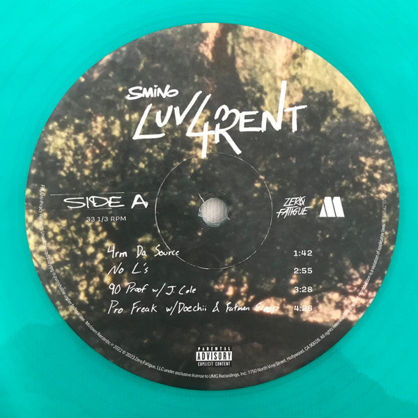 Smino – Luv 4 Rent  ,  2 LP , Gatefold , Green Translucent