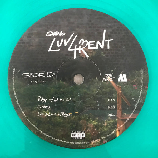 Smino – Luv 4 Rent  ,  2 LP , Gatefold , Green Translucent