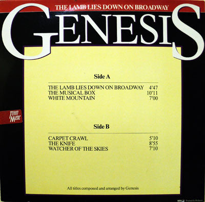 Genesis – The Lamb Lies Down On Broadway