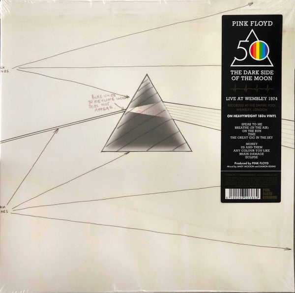 Pink Floyd – The Dark Side Of The Moon (Live At Wembley 1974)      gatefold 50 anniversary