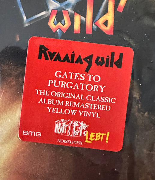 Running Wild ‎– Gates To Purgatory    ,  yellow vinyl