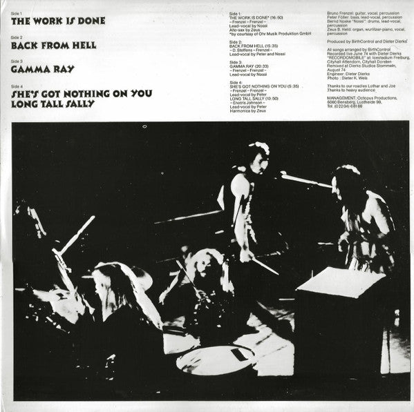 Birthcontrol ‎– Birthcontrol Live   ,  2LP , Gatefold ,