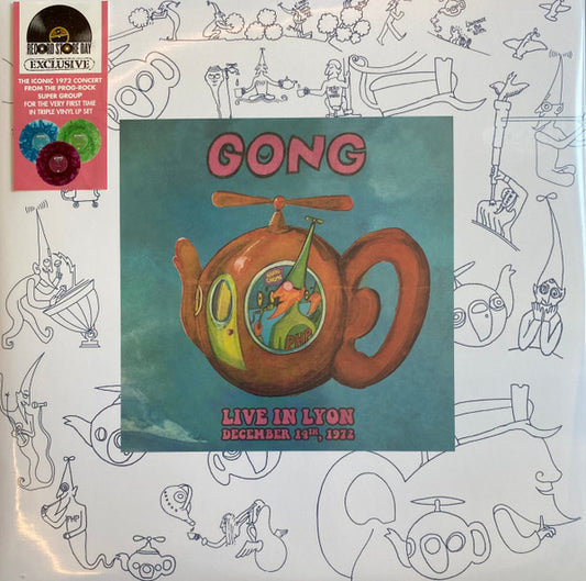 Gong ‎– Live In Lyon December 14th, 1972   , 3LP , colour vinyl , RDS