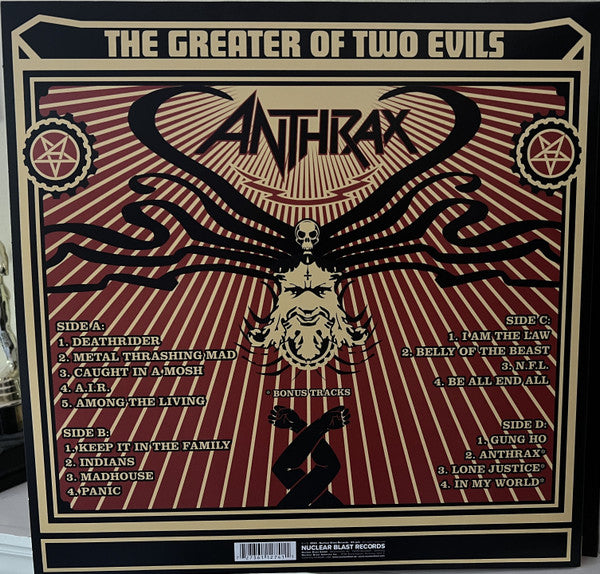 Anthrax – The Greater Of Two Evils, 2xLP